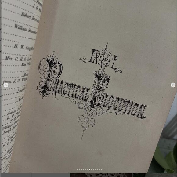 Antique Shabby School Book Independent Fifth Reader Illustrated Marble Edge 1883 - Picture 7 of 10